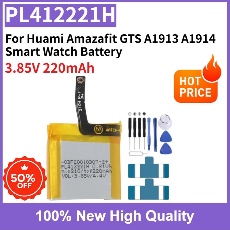 Smartwatch A1914 - Batterie remplaçable haute capacité PL412221H 3.85V