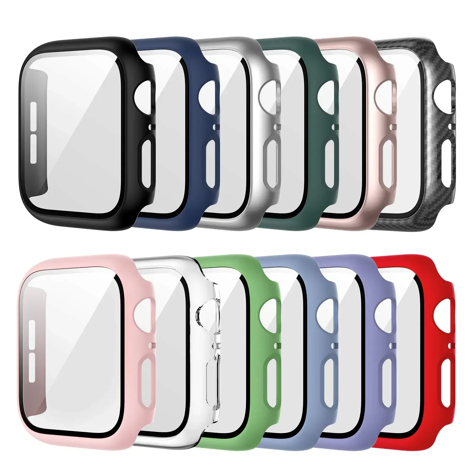 Smartwatch Icon - Verre trempé + couvercle pour Apple