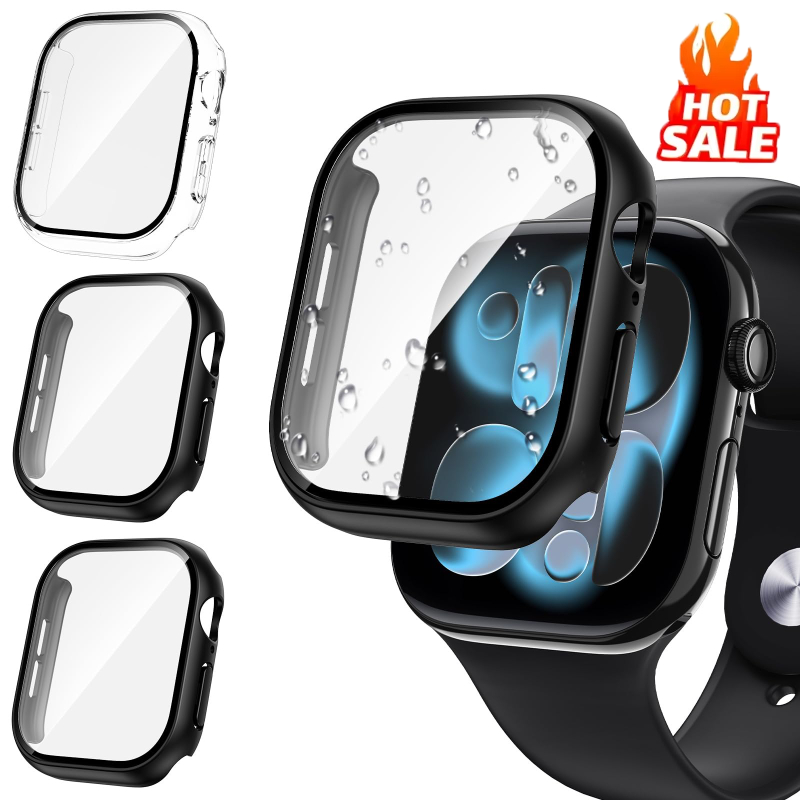 Smartwatch Band Accessories - 3 pièces verre + couvercle pour