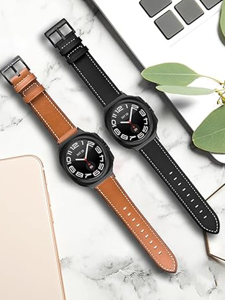 Samsung Smartwatch Ultra Accessories - Bracelet en cuir véritable pour Samsung