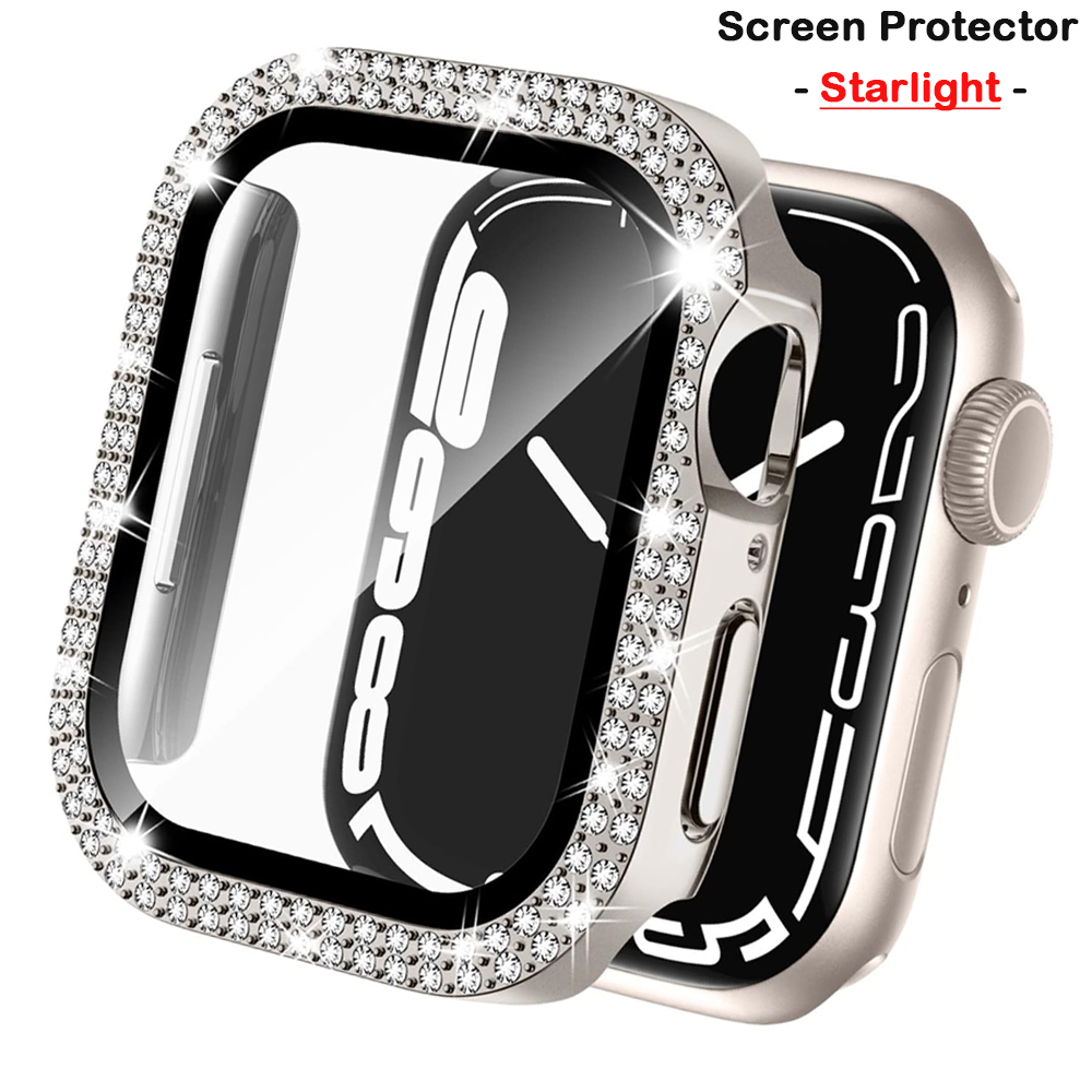 Smartwatch Band Accessories - Couverture en diamant pour boîtier de