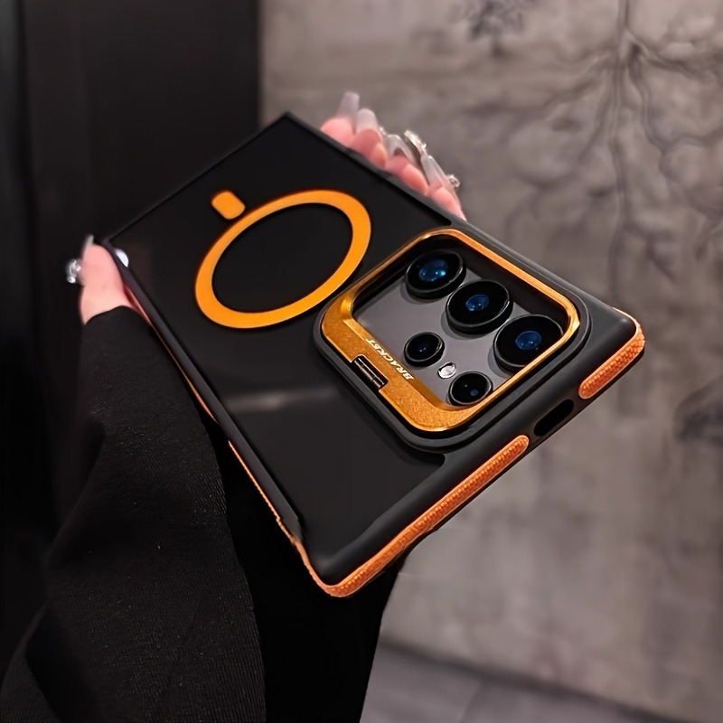 Magnetic Charging Stand - Étui translucide de luxe avec support