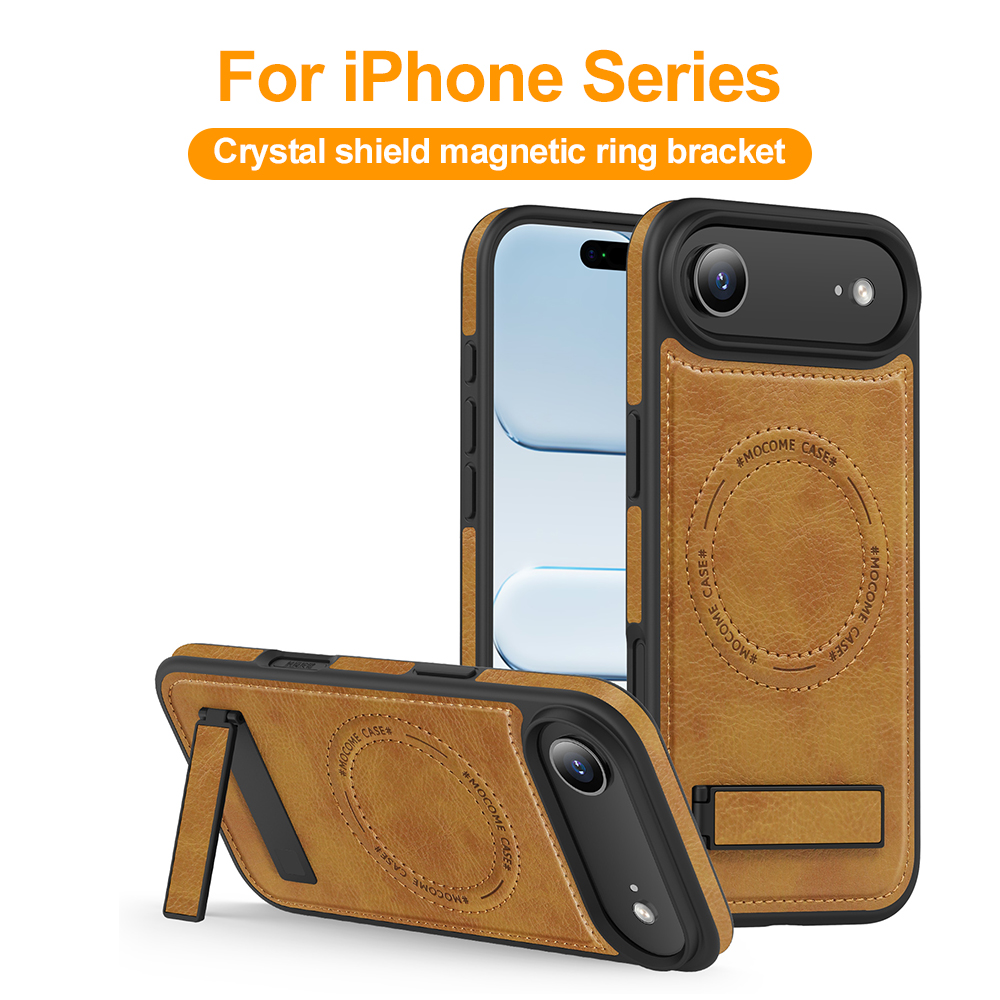 Magnetic Charging Stand - Étui de téléphone magnétique en cuir