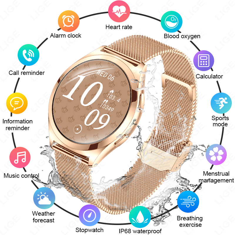 Smartwatch Custom - Montre connectée de luxe LIGE pour