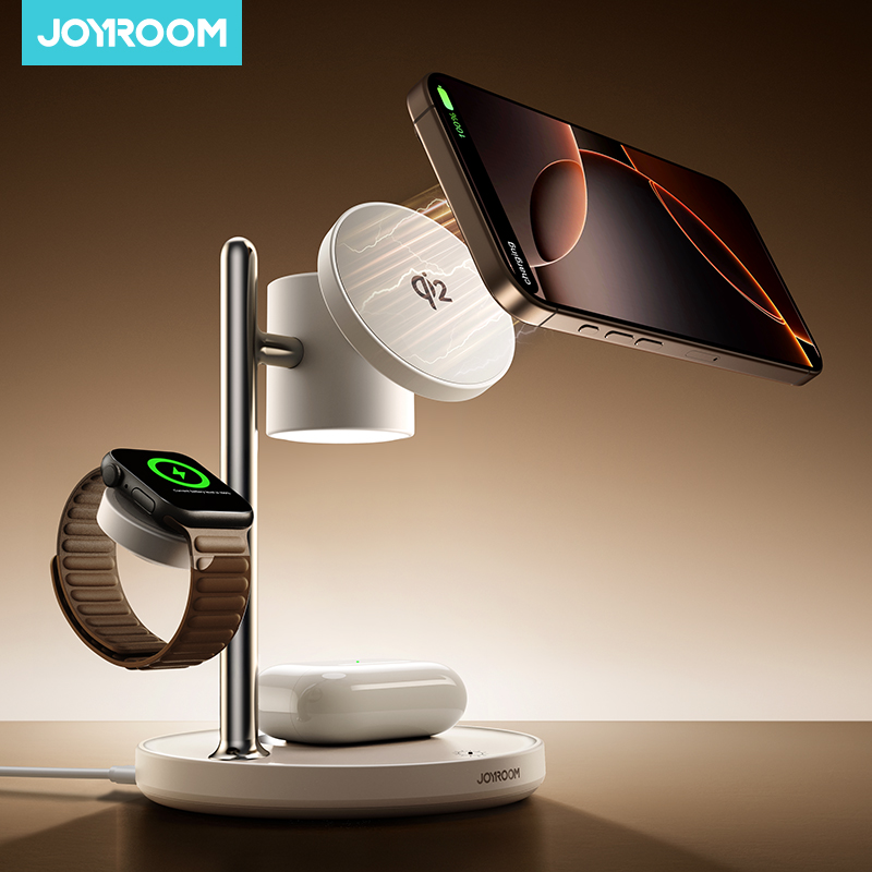 Wireless Charger Watch - Station de charge magnétique 4-en-1 Joyroom