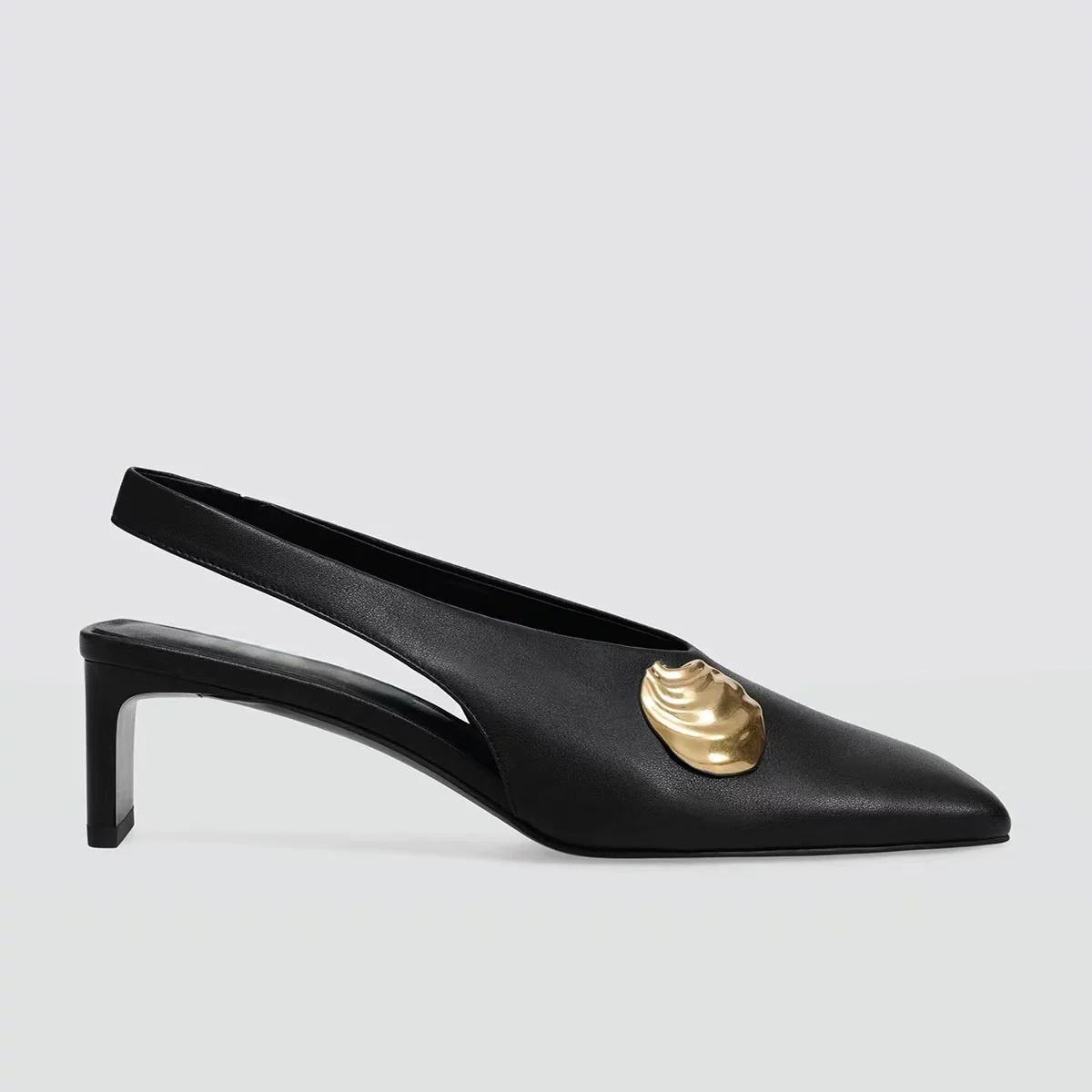 Escarpins noirs en cuir pour f - Leather Classic Strap avis et prix