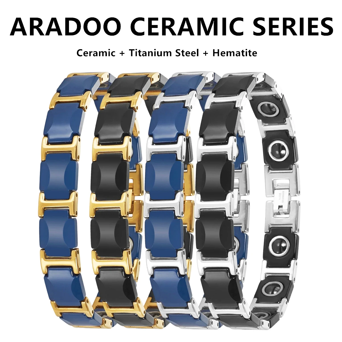 Bracelet en céramique bleu rêv - Ceramic Link Bracelet avis et prix