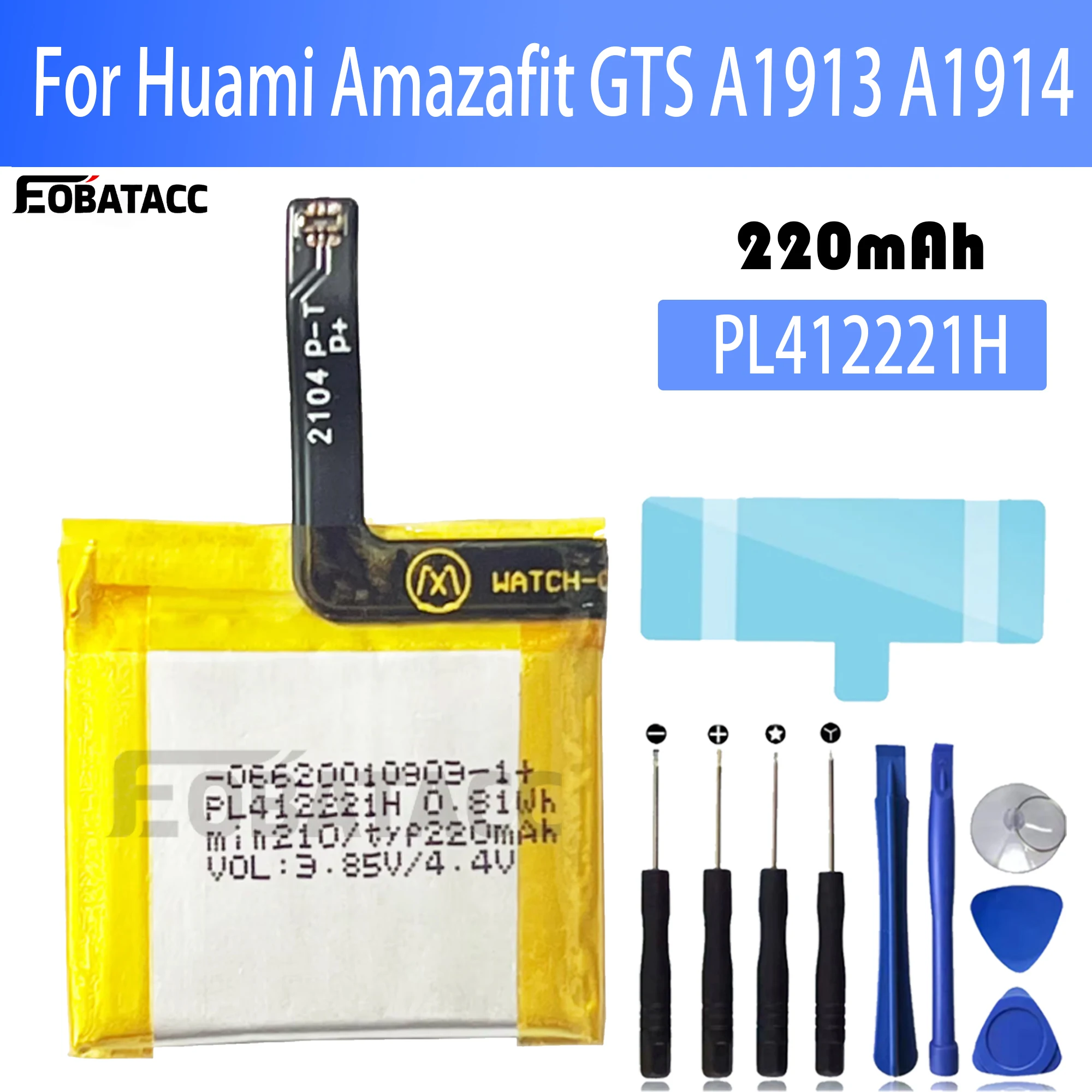 Batterie PL412221H pour montre - Smartwatch A1914 avis et prix