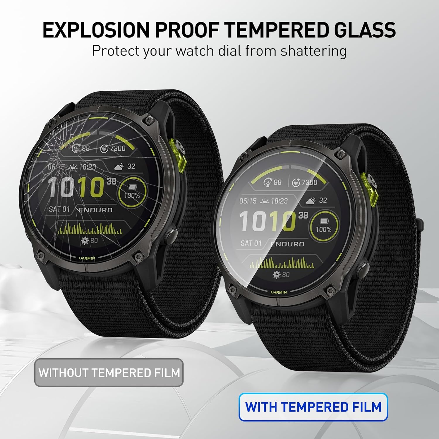 Films en verre trempé pour mon - Garmin Smartwatch Accessories avis et prix