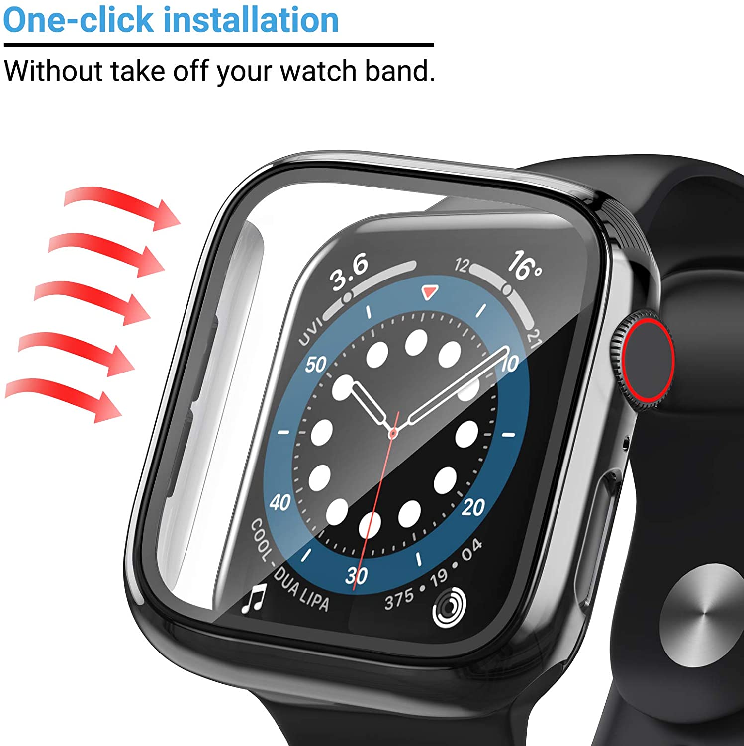 Verre + couvercle pour boîtier - Smartwatch Band Accessories avis et prix