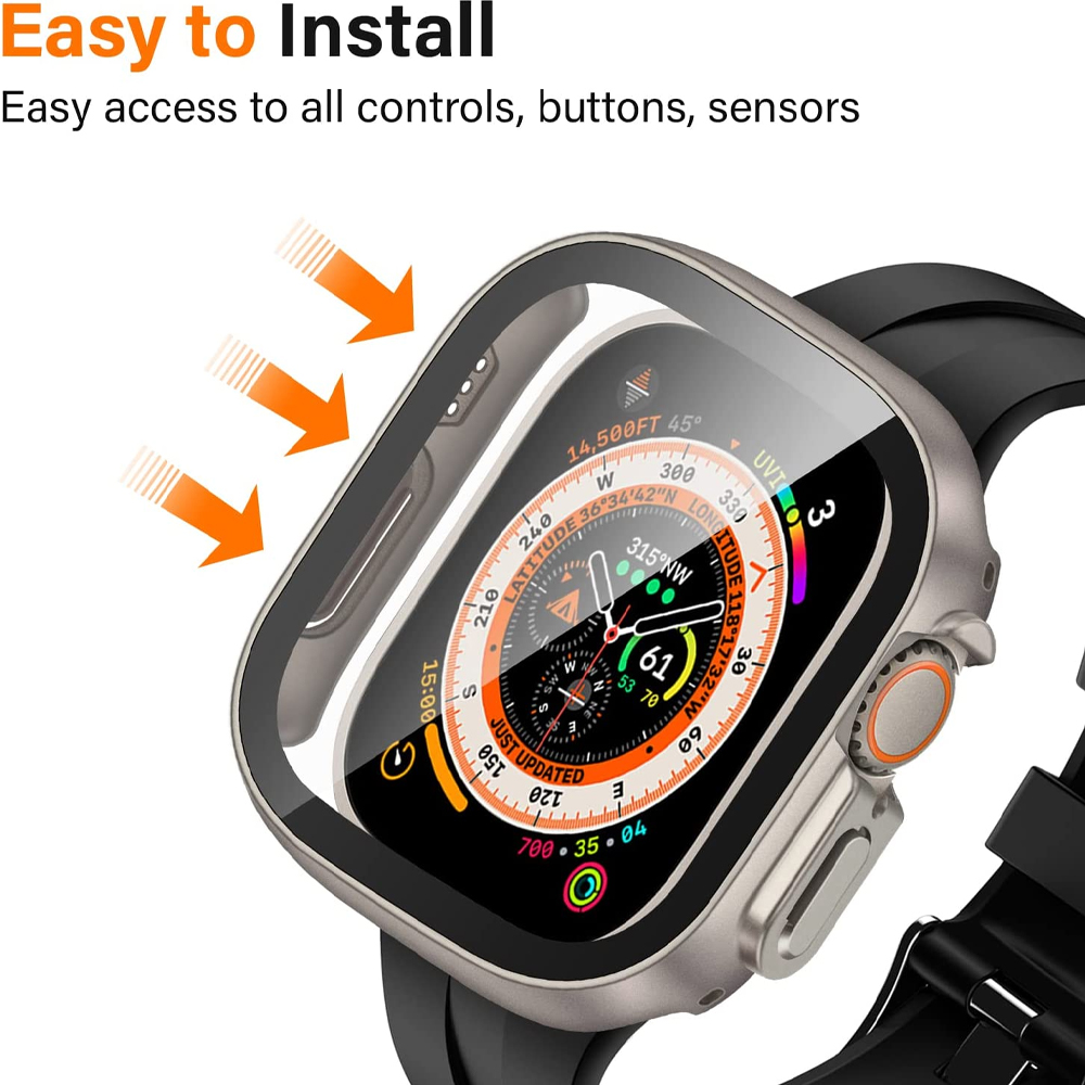 Verre + boîtier pour Apple Wat - Smartwatch Band Accessories avis et prix