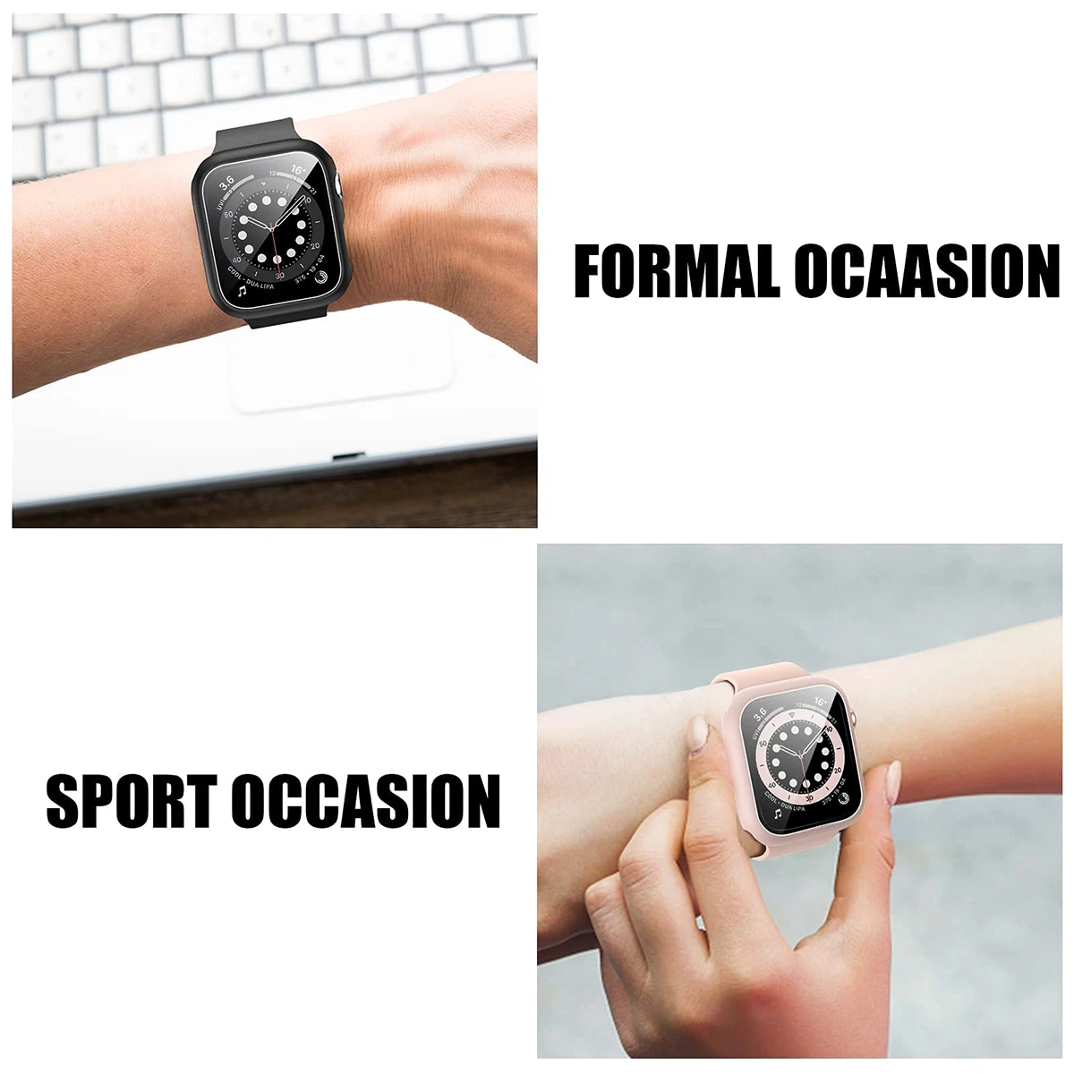Coque en verre et couvercle po - Smartwatch Band Accessories avis et prix