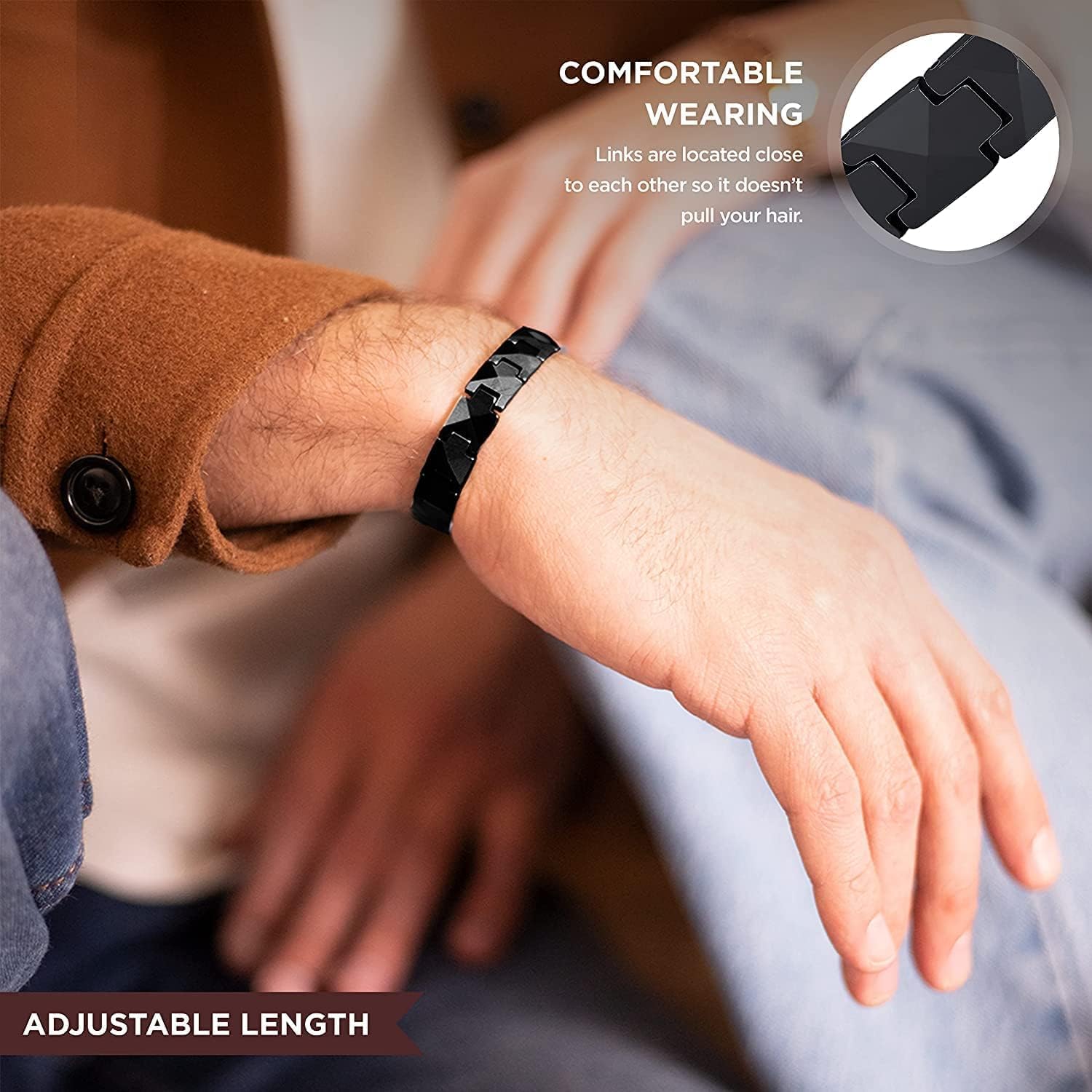 ARADOO – Bracelet en céramique - Ceramic Link Bracelet avis et prix