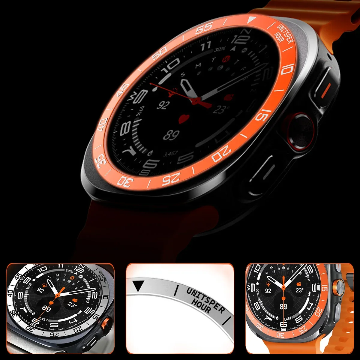 Boîtier à anneau de lunette en - Samsung Smartwatch Ultra Accessories avis et prix