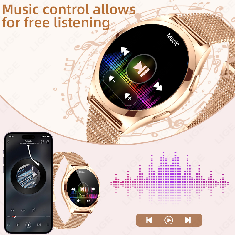 Montre connectée de luxe LIGE  - Smartwatch Custom avis et prix