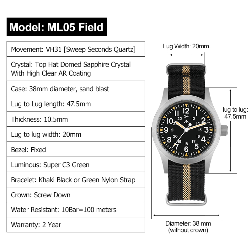 Militado ML05 montre Vintage V - Smartwatch Nexus avis et prix